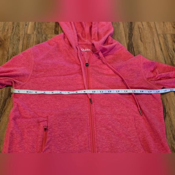 Quince Full Zip Hoodie Pink S - Picture 5 of 7